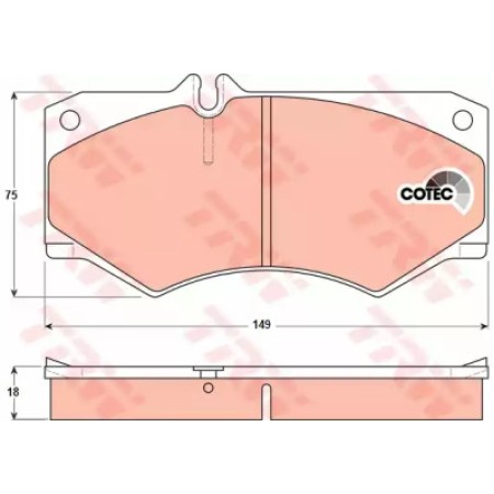 Тормозные колодки TRW GDB317
