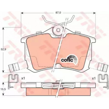 Тормозные колодки TRW GDB3190