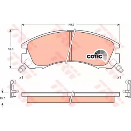 Тормозные колодки TRW GDB3200