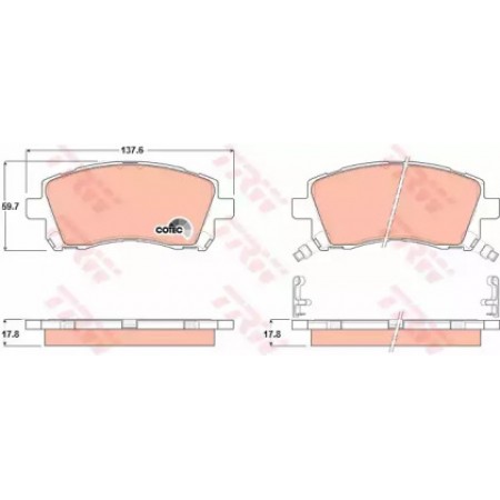 Тормозные колодки TRW GDB3217