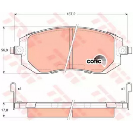 Тормозные колодки TRW GDB3328