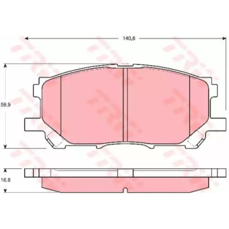 Тормозные колодки TRW GDB3338