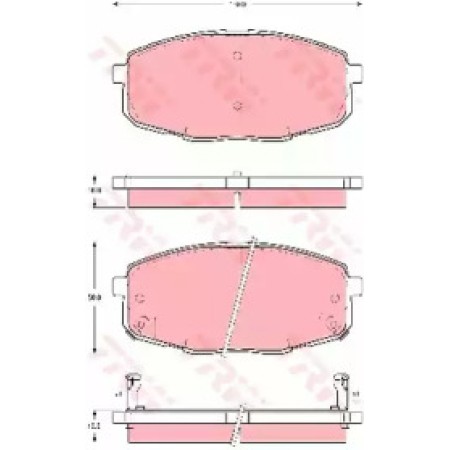 Тормозные колодки TRW GDB3342