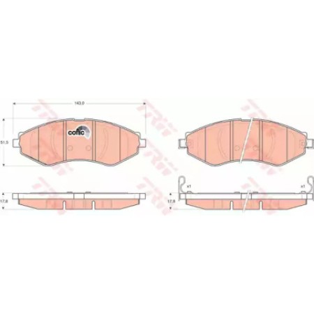 Тормозные колодки TRW GDB3347