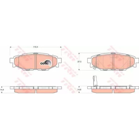 Тормозные колодки TRW GDB3373