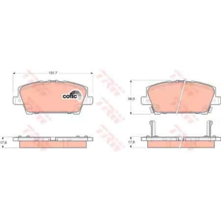 Тормозные колодки TRW GDB3407