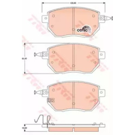 Тормозные колодки TRW GDB3416