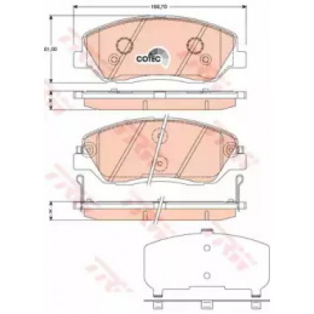 Тормозные колодки TRW GDB3418