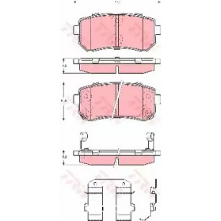 Тормозные колодки TRW GDB3421