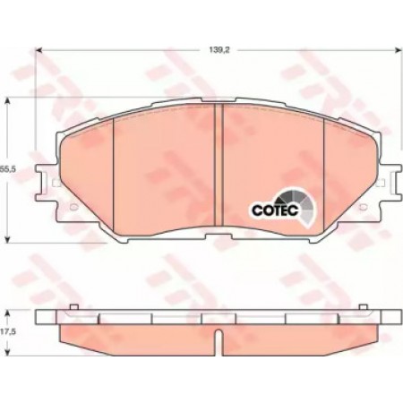 Тормозные колодки TRW GDB3425