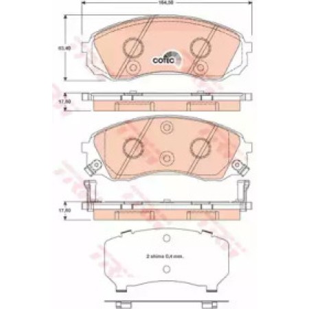 Тормозные колодки TRW GDB3448