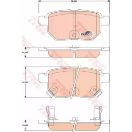 Тормозные колодки TRW GDB3454