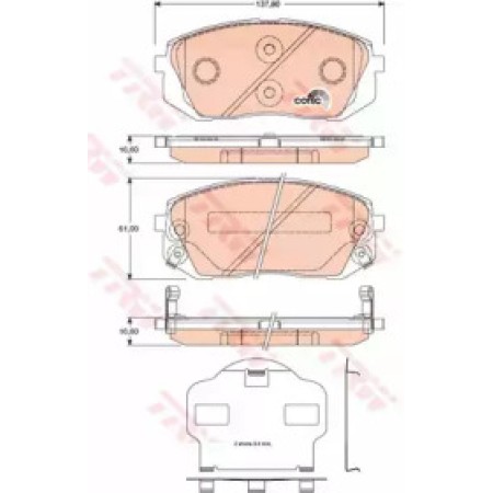 Тормозные колодки TRW GDB3461