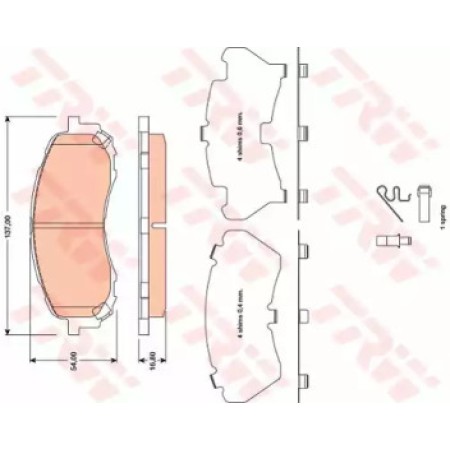 Тормозные колодки TRW GDB3469