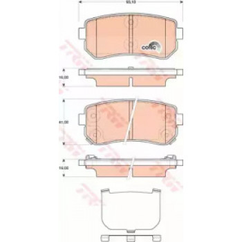 Тормозные колодки TRW GDB3474