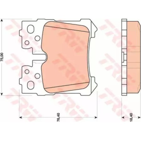Тормозные колодки TRW GDB3475