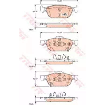 Тормозные колодки TRW GDB3476