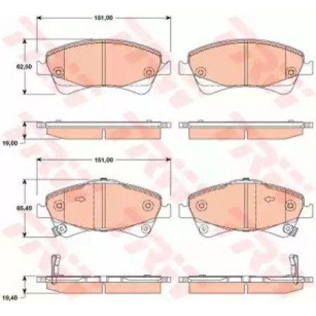 Тормозные колодки TRW GDB3479