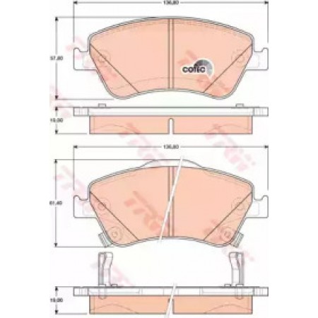 Тормозные колодки TRW GDB3481