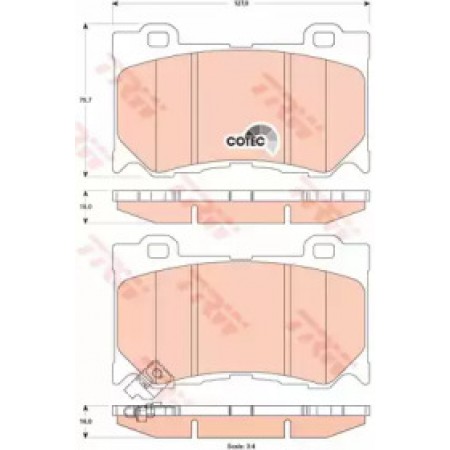Тормозные колодки TRW GDB3505