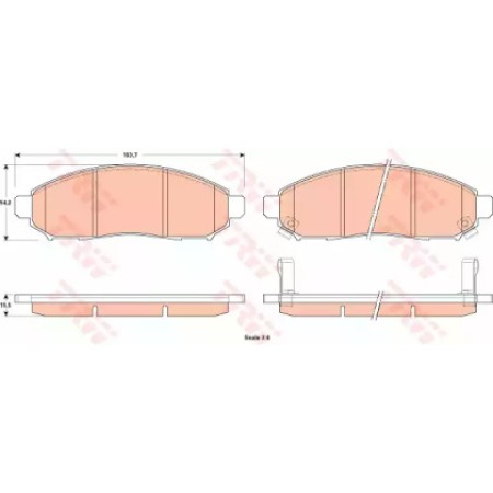Тормозные колодки TRW GDB3520