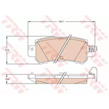 Тормозные колодки TRW GDB3539