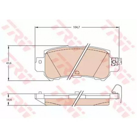 Тормозные колодки TRW GDB3539