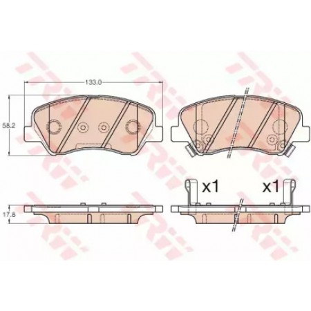 Тормозные колодки TRW GDB3548
