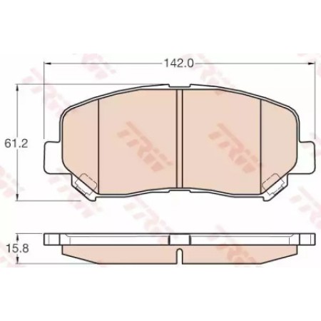 Тормозные колодки TRW GDB3562