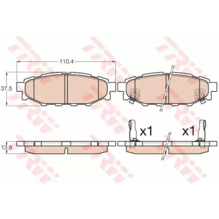 Тормозные колодки TRW GDB3568