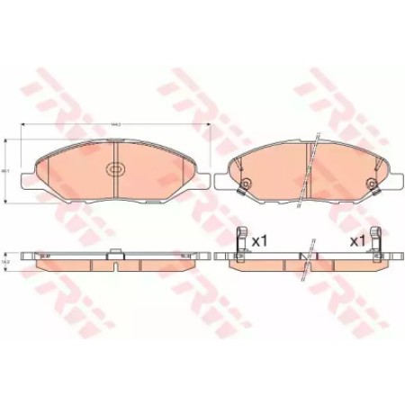Тормозные колодки TRW GDB3577
