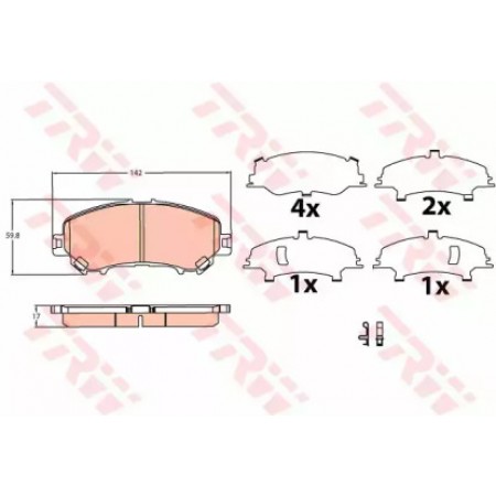 Тормозные колодки TRW GDB3622