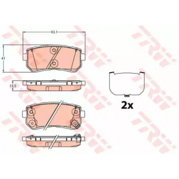 Тормозные колодки TRW GDB3636
