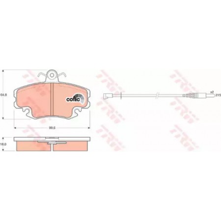 Тормозные колодки TRW GDB400