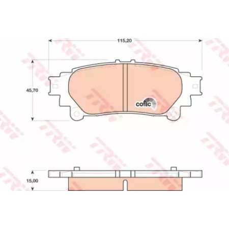 Тормозные колодки TRW GDB4174