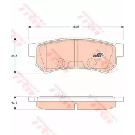 Тормозные колодки Lacetti TRW GDB4178