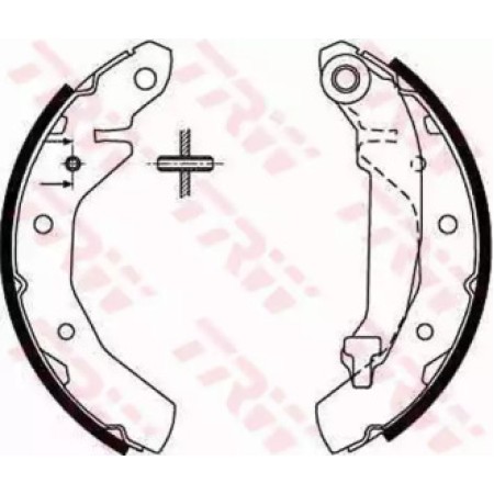 Тормозные колодки барабанные TRW GS8645