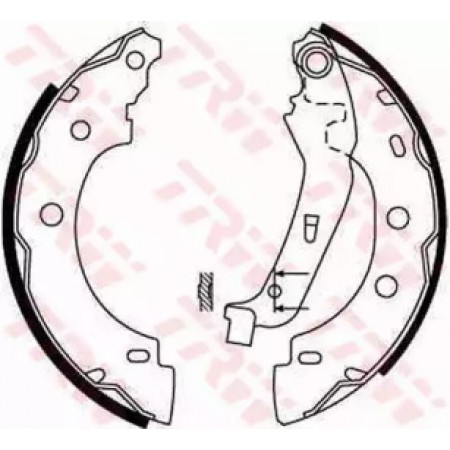 Тормозные колодки барабанные TRW GS8650
