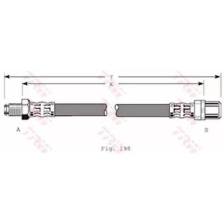 Тормозной шланг TRW PHB350