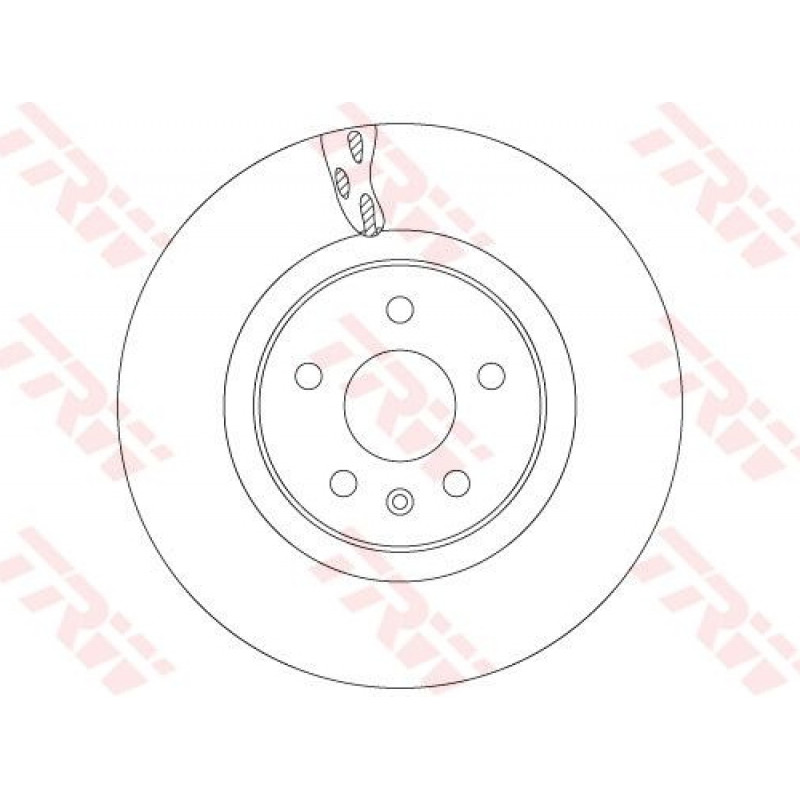 Тормозной диск TESLA перед TRW DF6700S