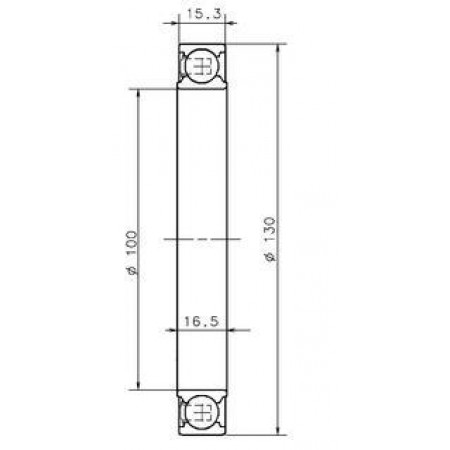 Подшипник КПП Renault Logan (100x130x16.5) AB.12458.S06