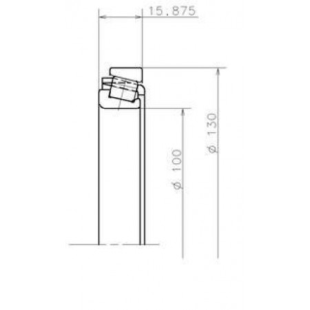 Подшипник КПП (100x130x15,875) JB2, JB3, JC5, JC7, JR5 EC 12218.S02.H100
