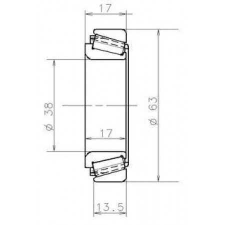 Подшипник КПП (38x63x18.7) JH3/5 EC.41025.H106