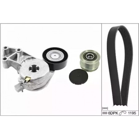 Комплект ременя генератора Audi A3/Seat Leon/Skoda Octavia/VW Caddy 1.4-2.0LPG 95-15 (20-1830)