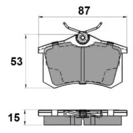 Гальмівні колодки зад. Caddy III/IV/Passat/Audi A4/A6 (Lucas) (NP2037)