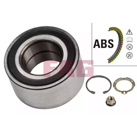 Подшипник ступицы (передней) Renault Kangoo 08- (37x72x37) (+ABS) (713 6308 40)