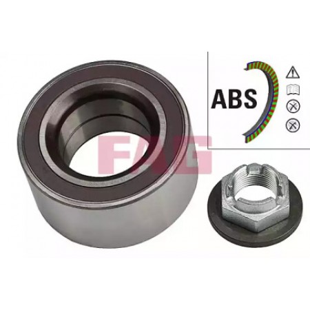 Подшипник ступицы (передней) Jaguar X-Type/Ford Mondeo III 1.8-3.0 00-09 (40х75х37) (+ABS) (к-кт) (713 6784 10)
