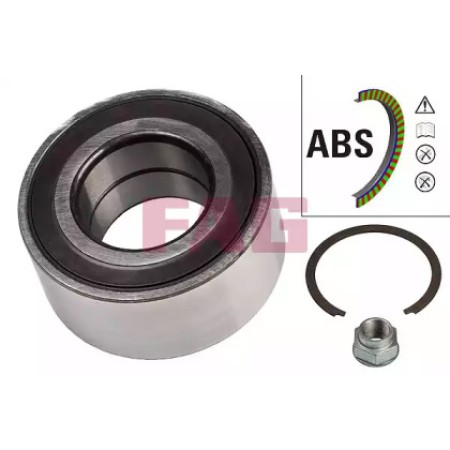 Подшипник ступицы (передней) Fiat Doblo 10- (+ABS) (42x82.5x37) (713 6908 10)