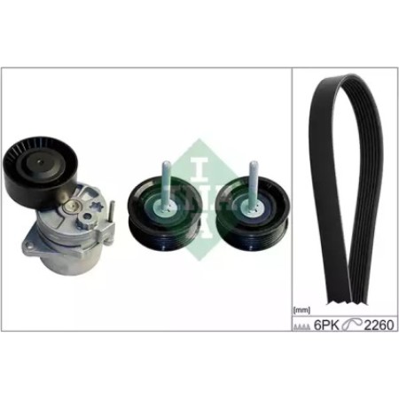 Комплект ремня генератора MB Sprinter/Vito 2.2-2.7 CDI 00-06 (6PK2260) (529 0115 10)