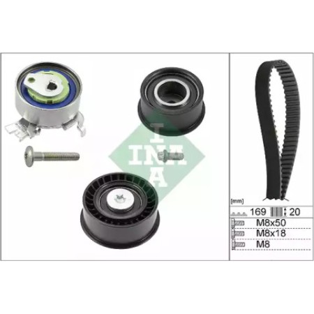 Комплект ГРМ Opel Astra F/Vectra B 1.4/1.6 16V 94-05 (530 0078 10)